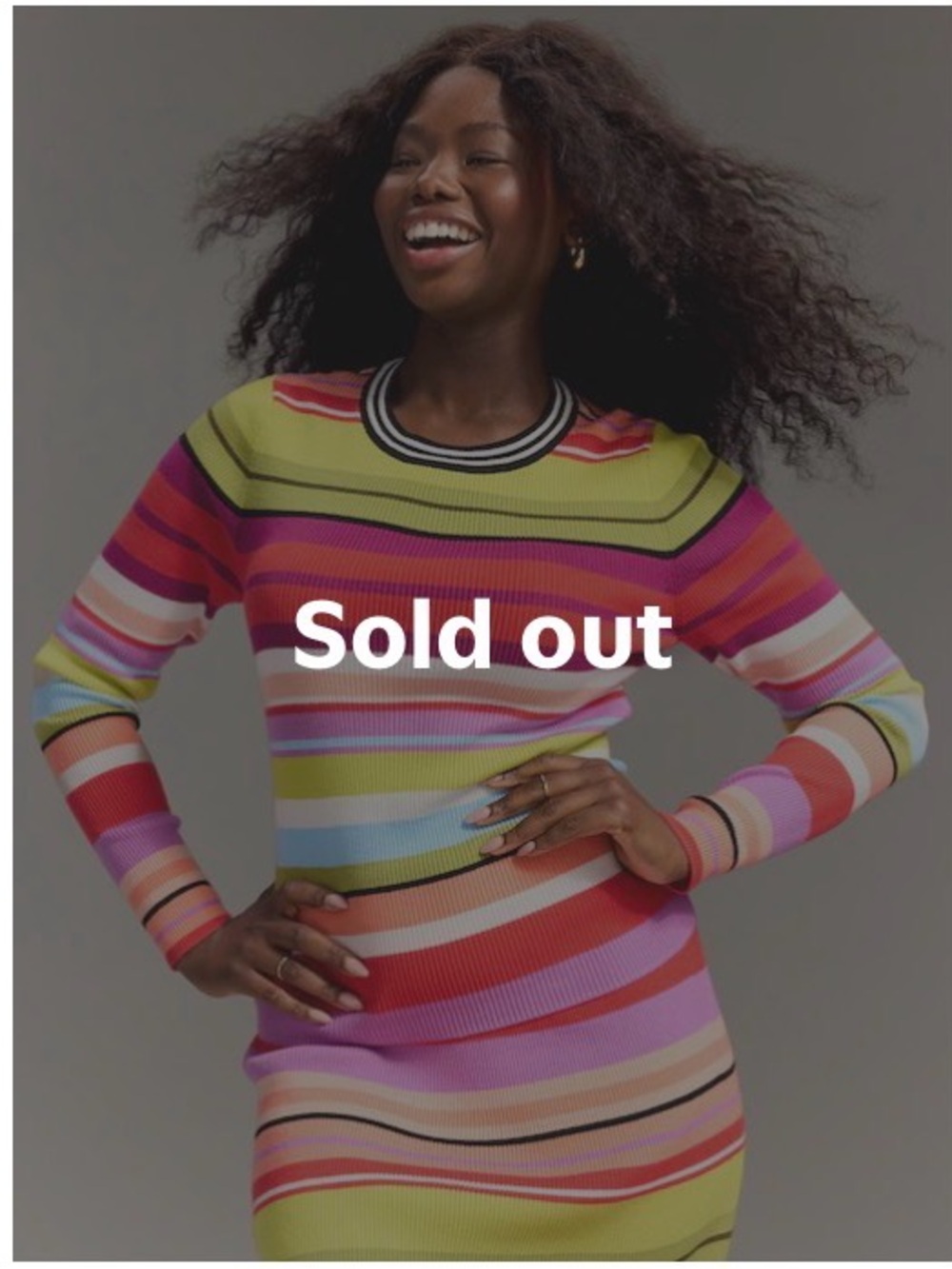Christopher John Rogers Multicolor Striped Ribbed Knit Top
